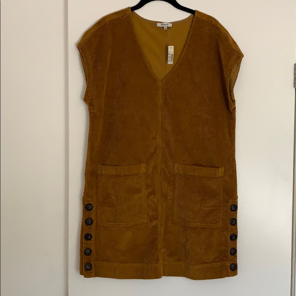 Madewell corduroy shift dress